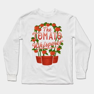 Tomatoes Gardener Vegetable Drawing Long Sleeve T-Shirt